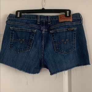 Lucky Brand Blue Jean Shorts Frayed Hem